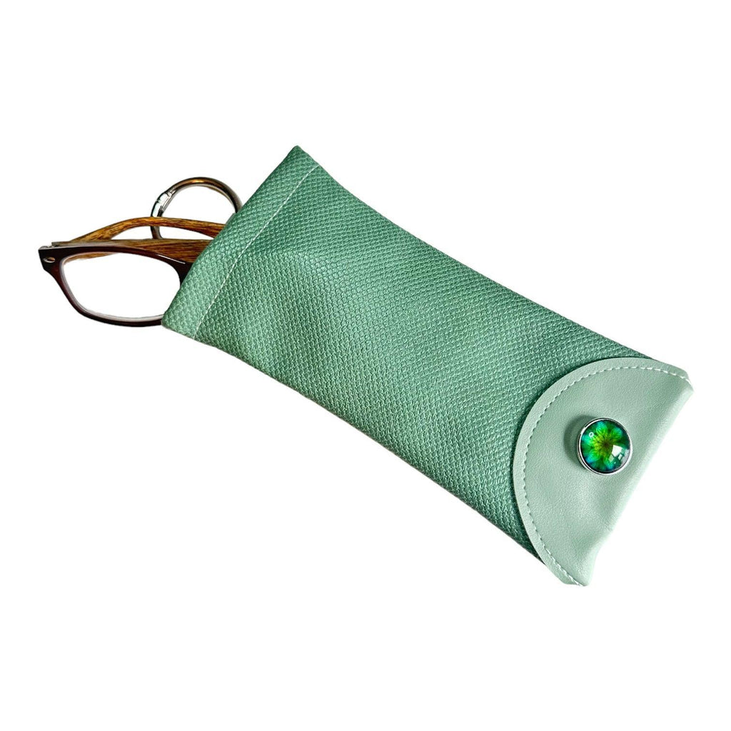 Sparkle Snap Glass Case-Mint Green - LD Keyfinder