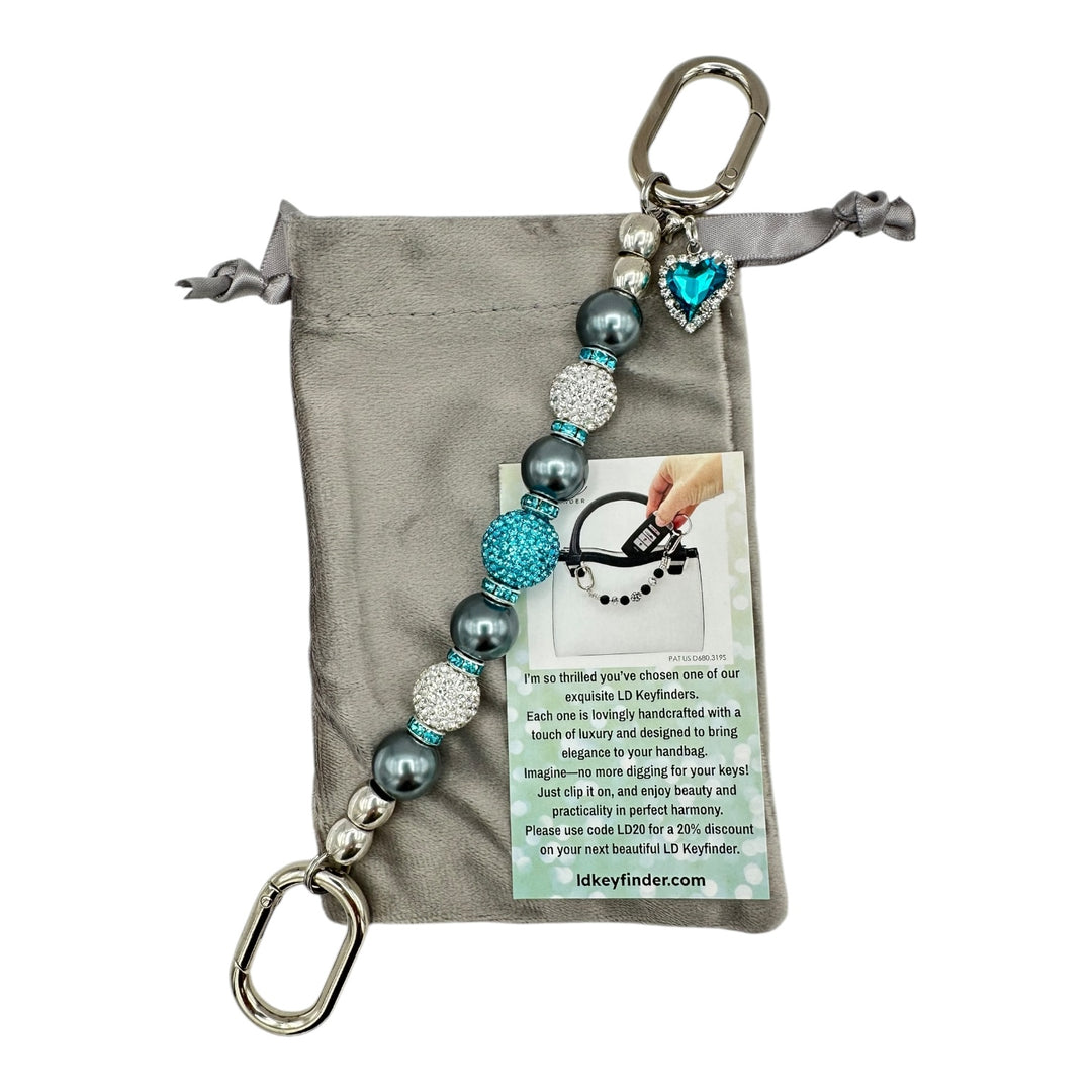 Silver Teal Love