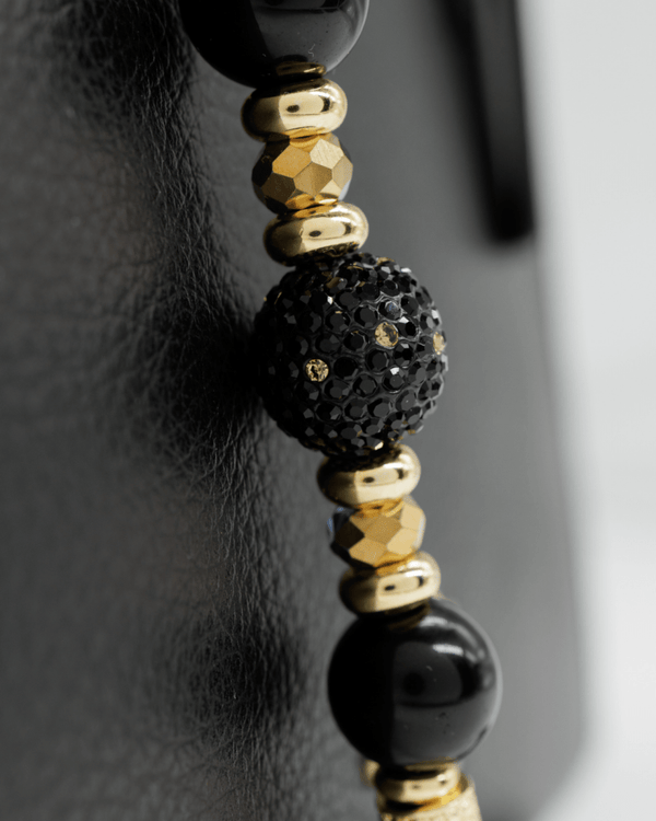 Austrian crystal center bead & faceted glass