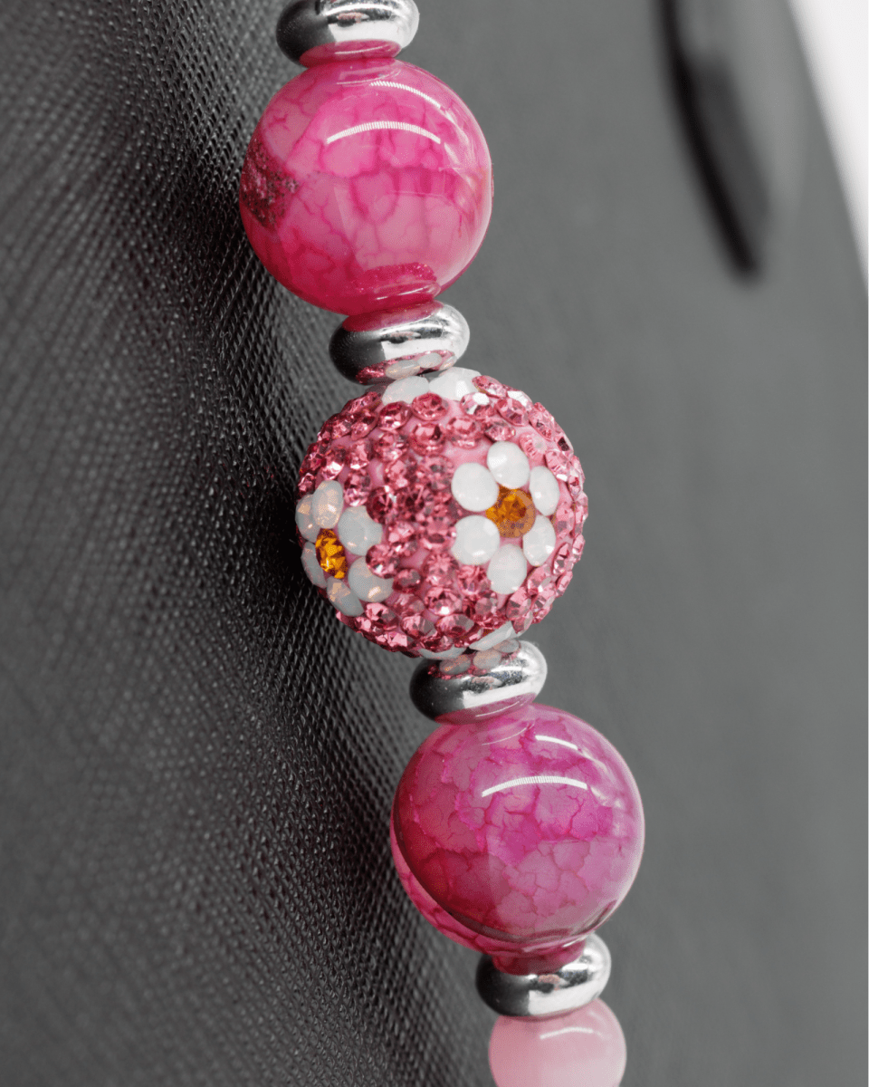 Austrian crystal daisy center bead
