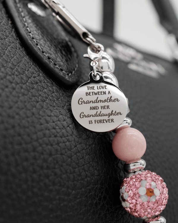 Polished stainless "Grandmother & Granddaughter" charm