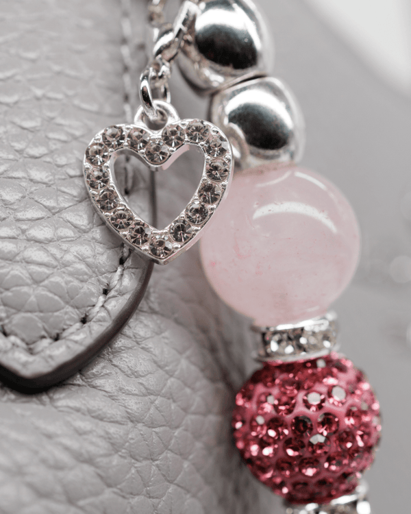Rhinestone heart charm