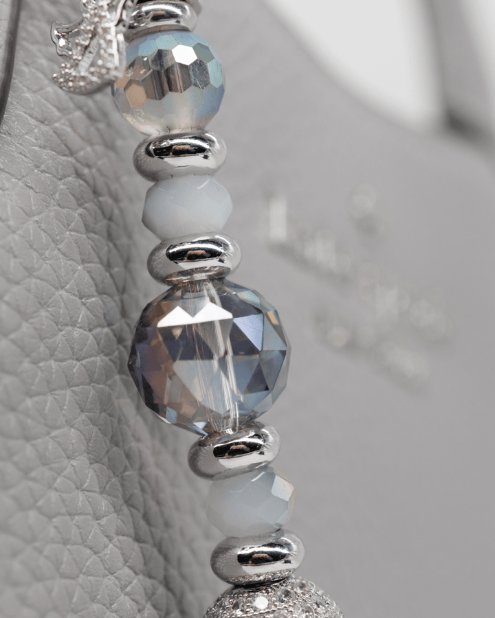 Electroplated faceted glass beads