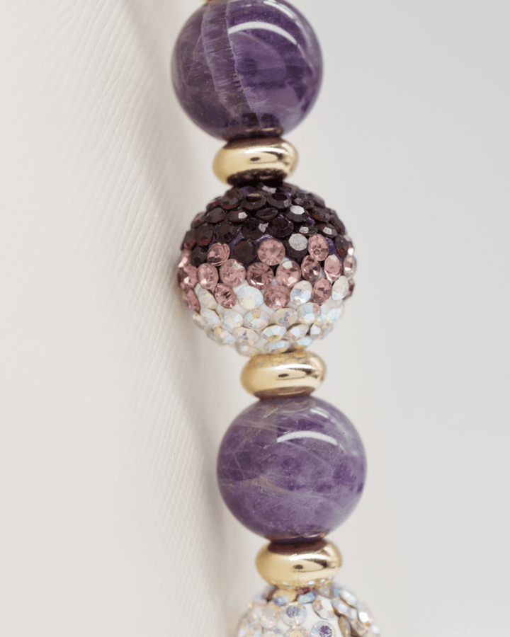 Austrian crystal gradient center bead