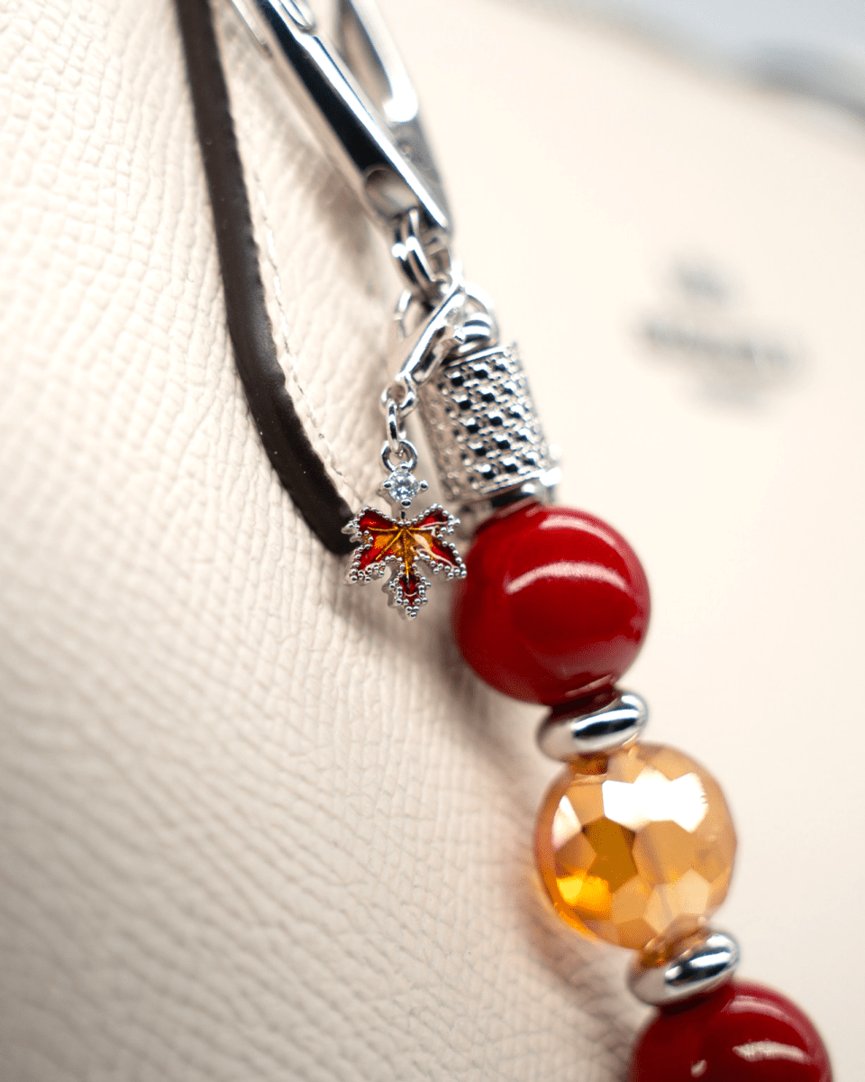 Platinum Plated Maple Leaf Charm