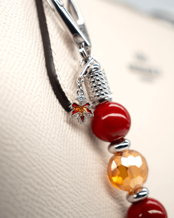 Platinum Plated Maple Leaf Charm