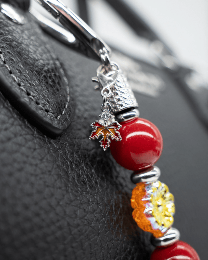 Platinum Plated Maple Leaf Charm