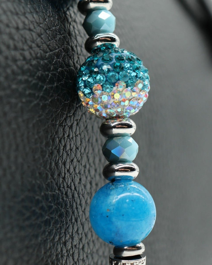 Genuine hemimorphite gemstones & Austrian crystals