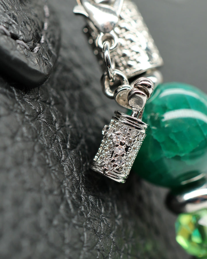 Micro pavé rhinestone golf bag charm