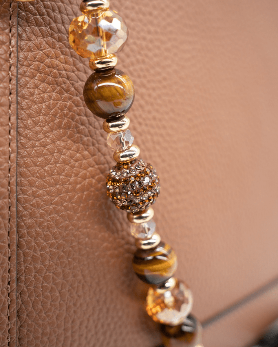 Austrian Crystal Striped Centerbead