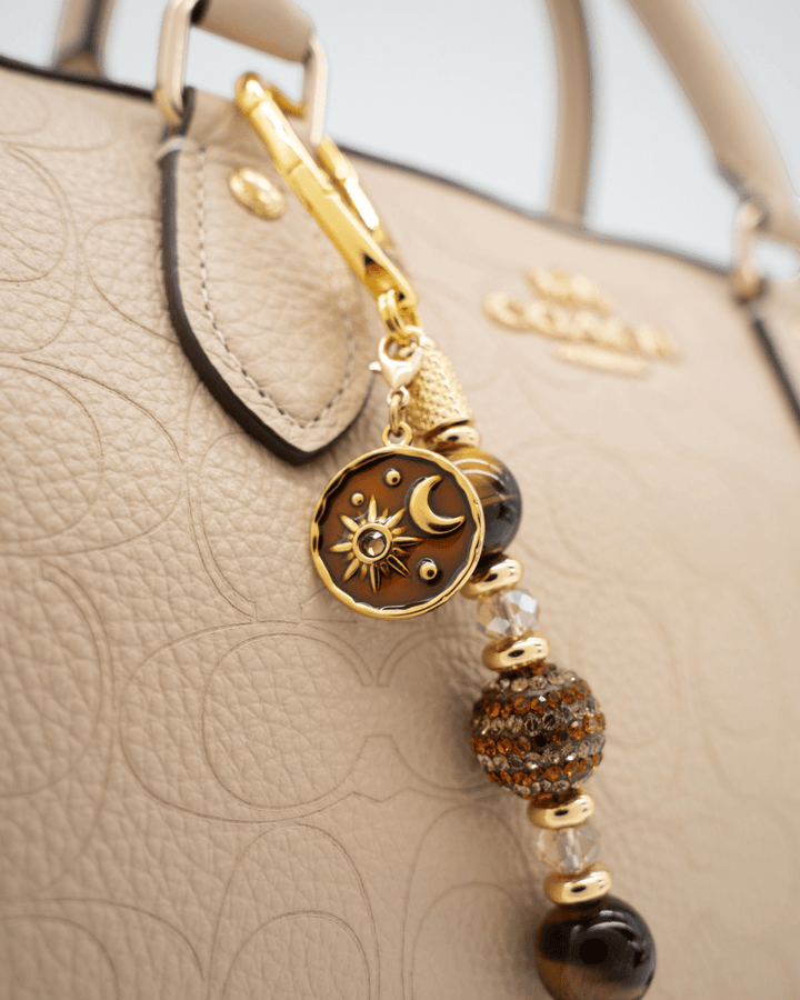 18KT Gold Plated Moon & Sun Charm