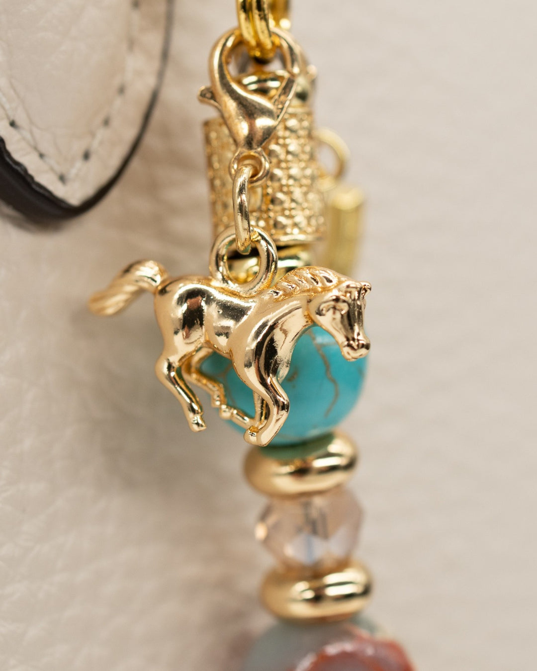 18KT gold-plated horse charm