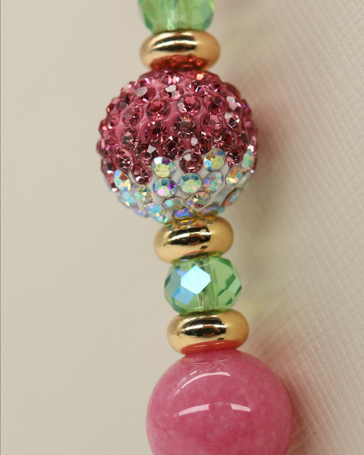 Austrian crystal gradient center bead