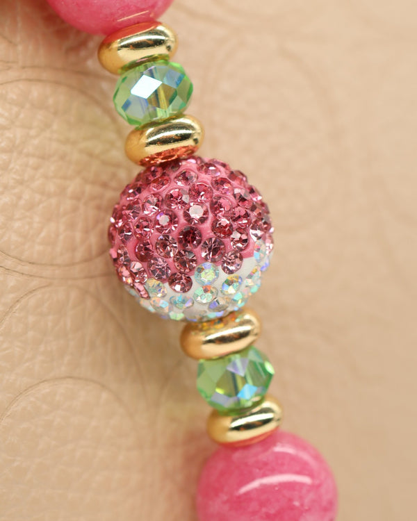 Austrian crystal gradient center bead