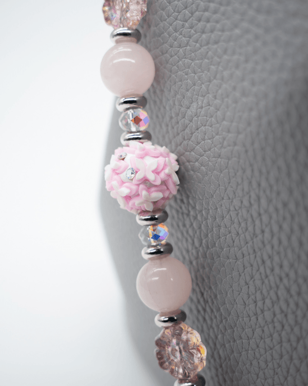 Handcrafted Clay Butterfly Centerbead with Austrian Crystal Accents