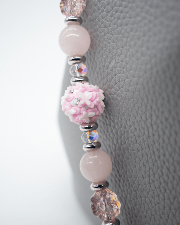 Handcrafted Clay Butterfly Centerbead with Austrian Crystal Accents