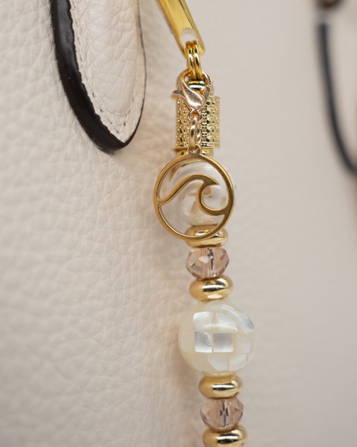 Gold-Plated Stainless Steel Wave Charm