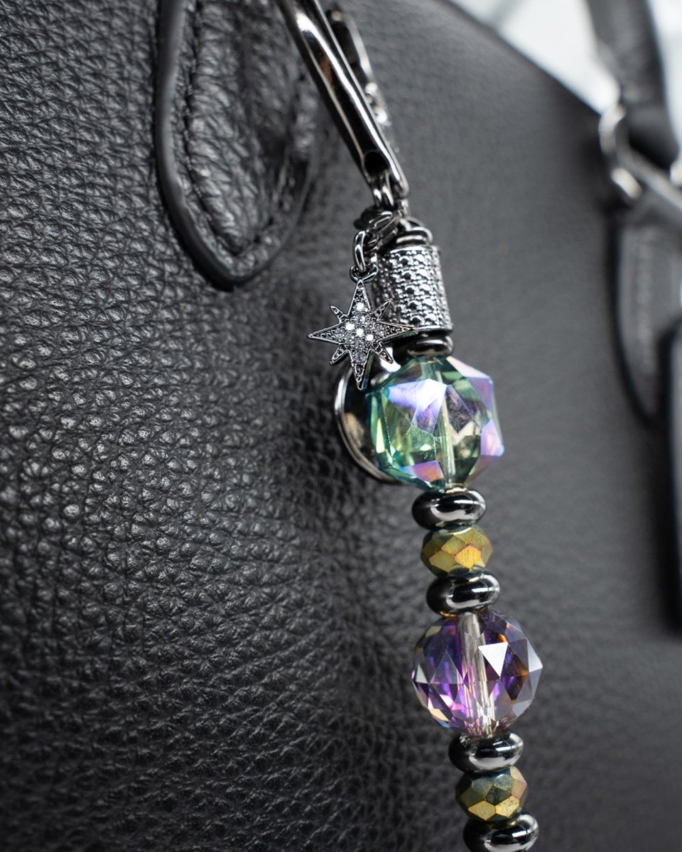 Gunmetal Plated Micro Pave Star Charm
