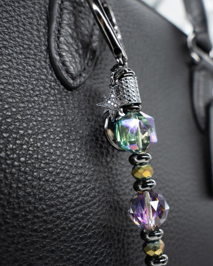 Gunmetal Plated Micro Pave Star Charm