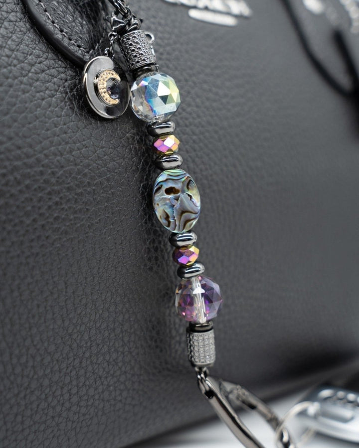 Genuine Abalone Shell & Electroplated Faceted Glass