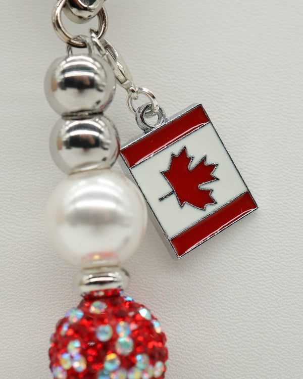 Canada flag enamel charm