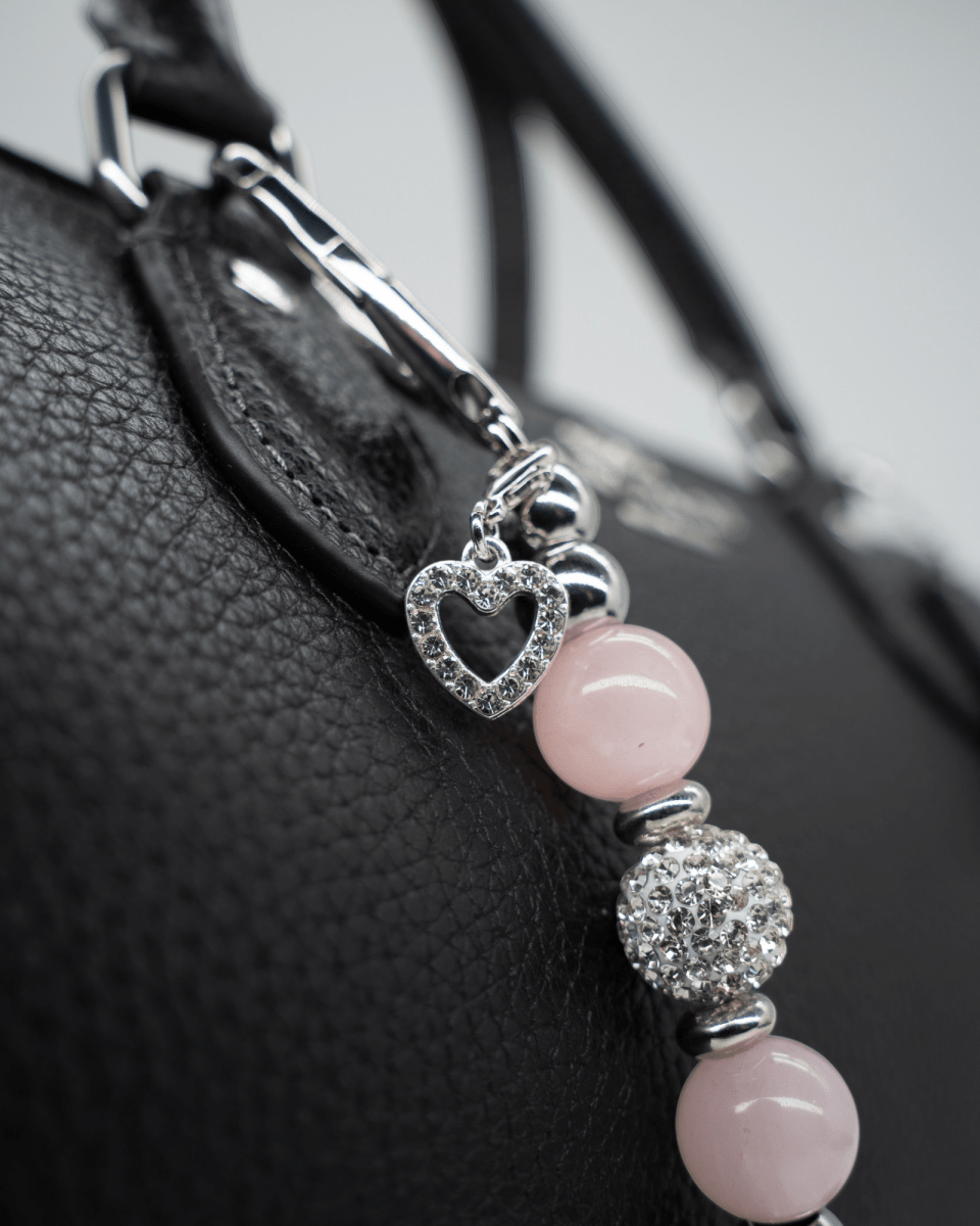Rhinestone Encrusted Heart Charm