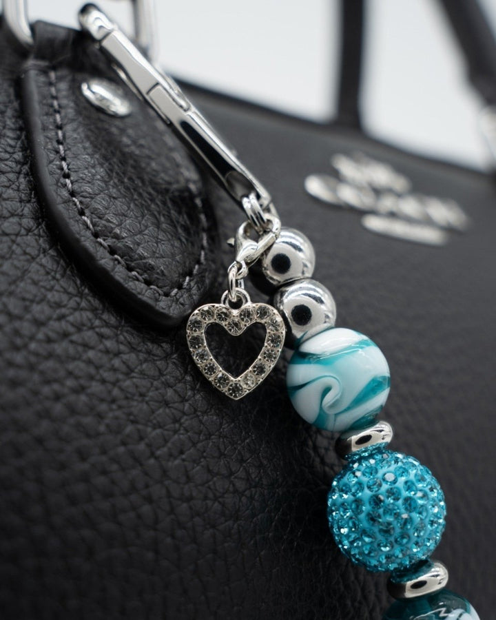 Rhinestone Heart Charm