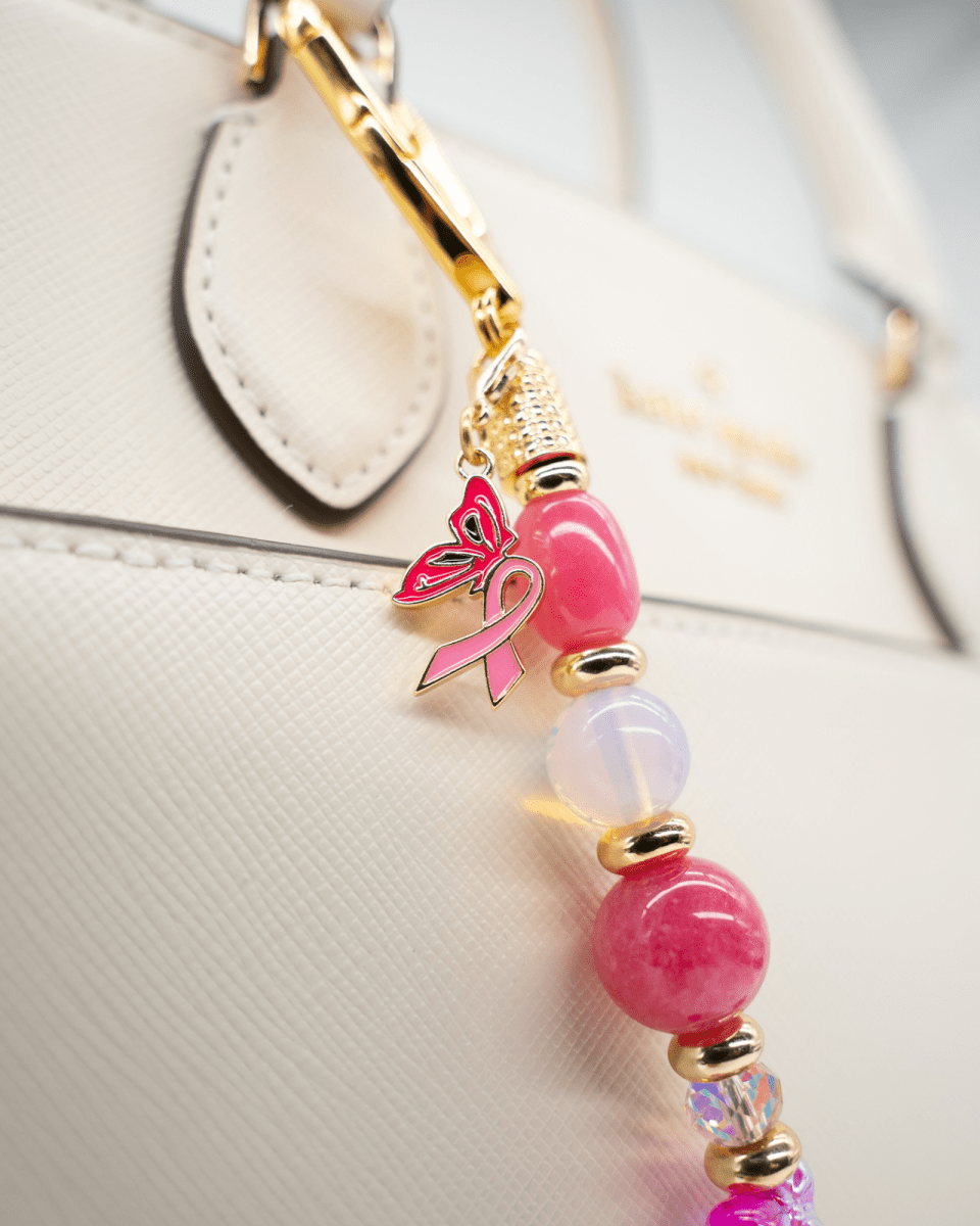 18KT Gold Plated Enamel Butterfly & Ribbon Charm