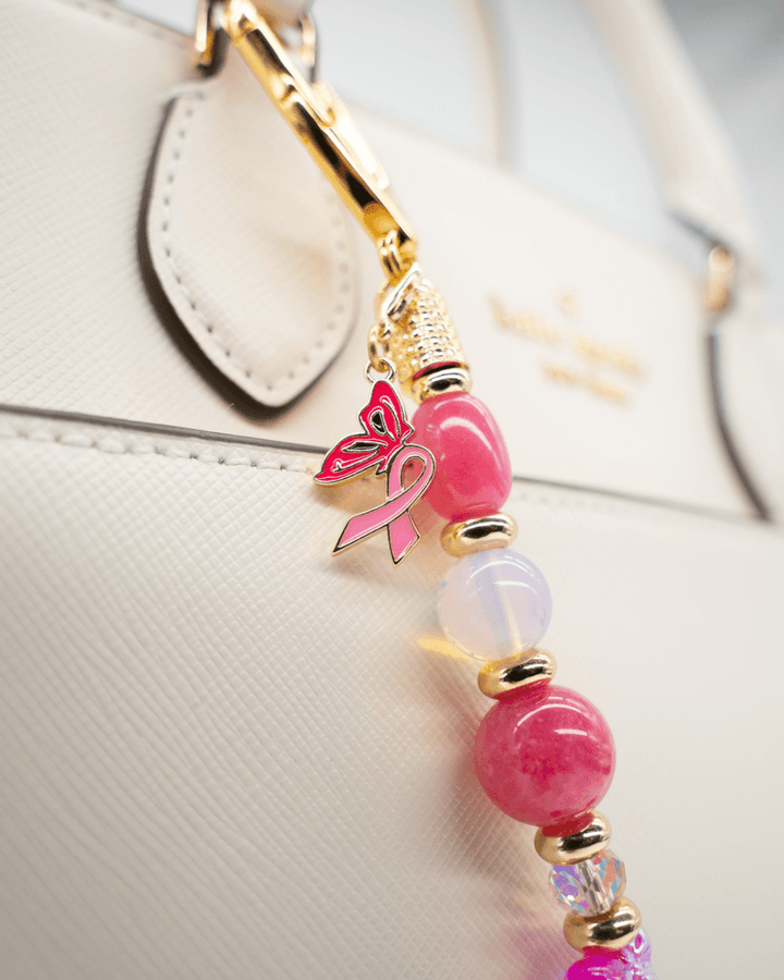 18KT Gold Plated Enamel Butterfly & Ribbon Charm