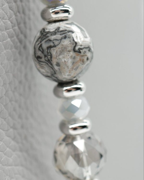 Map stone center bead