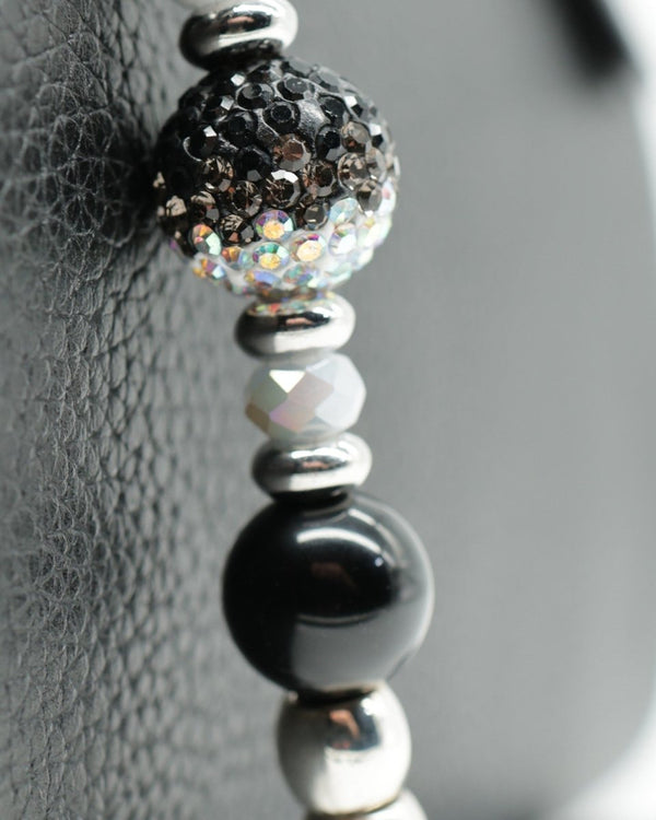 Austrian crystal gradient center bead