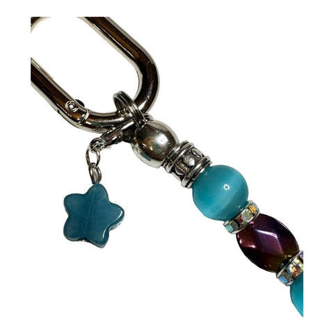 Aqua Purple Mystic Turquoise Glitter - LD Keyfinder